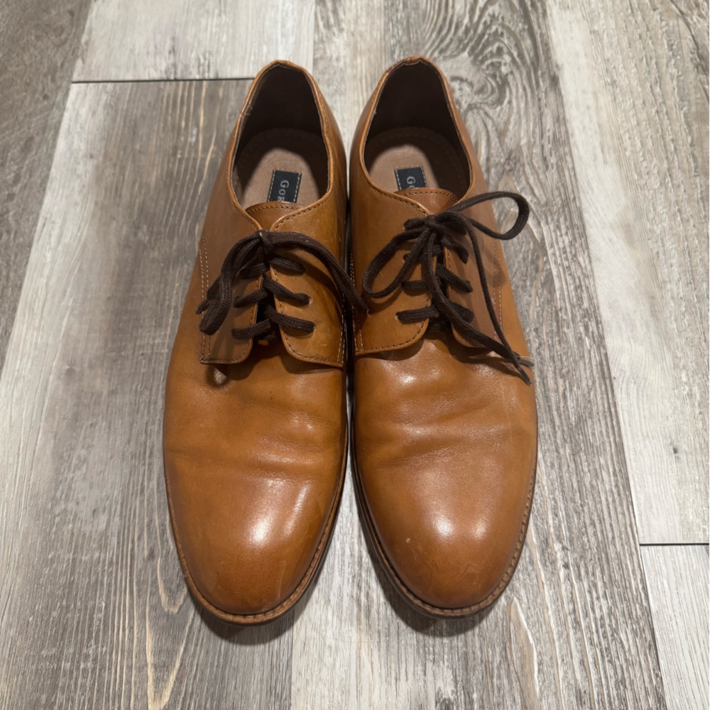 Gordon Rush: Tan Leather Oxfords